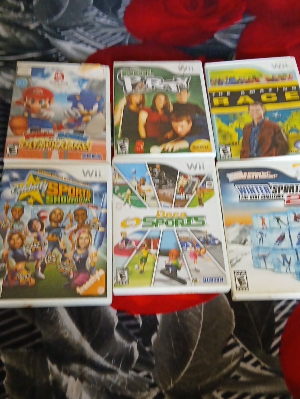 Nintendo Wii Game Bundle - White, Blue, Green, Yellow